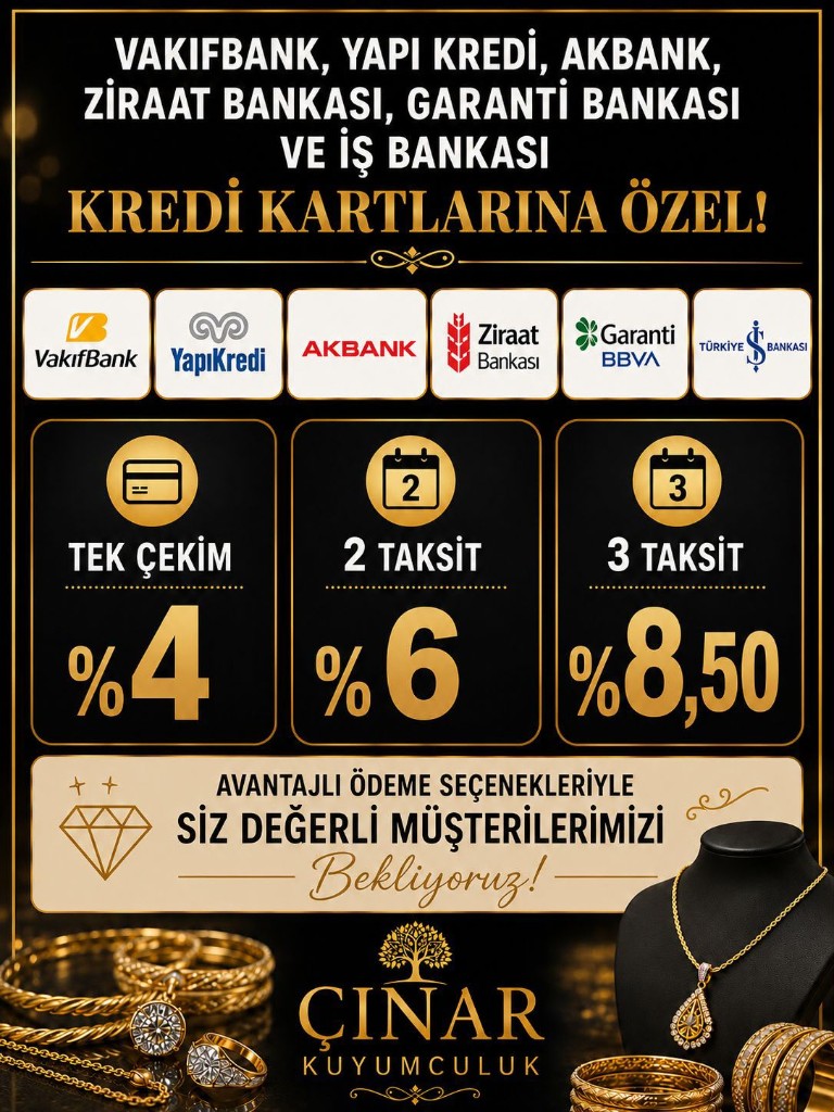 Banka kredi kartlarına özel taksit kampanyası